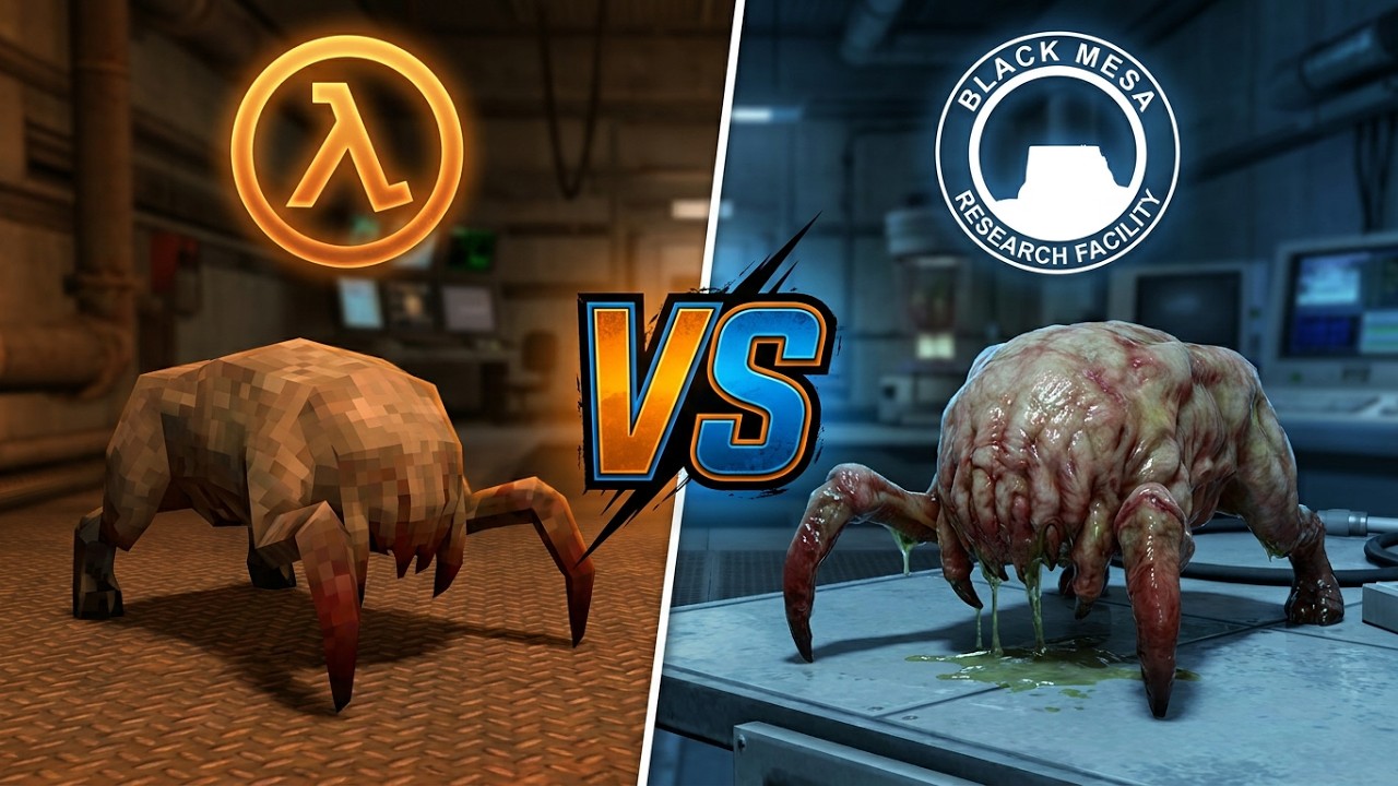 Garry's Mod | Half-Life Xen SNPCs vs Black Mesa Xen SNPCs