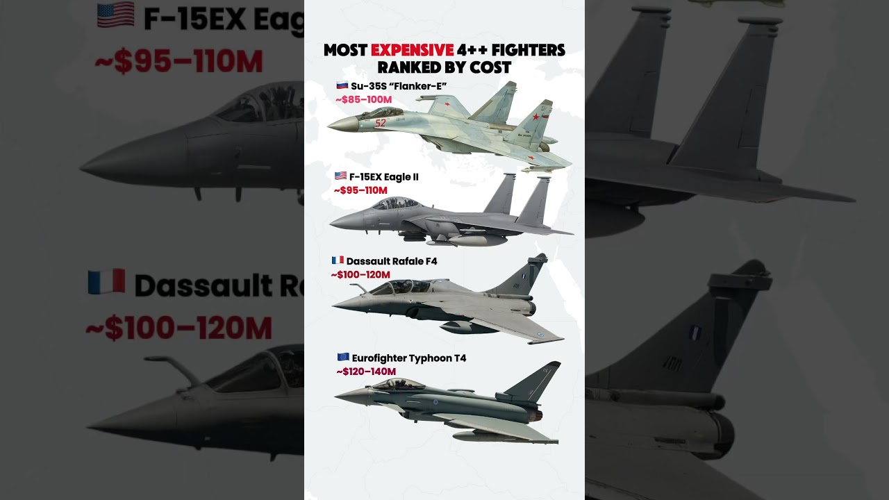 The Most Expensive 4++ Gen Fighters &ndash; Ranked by Price
