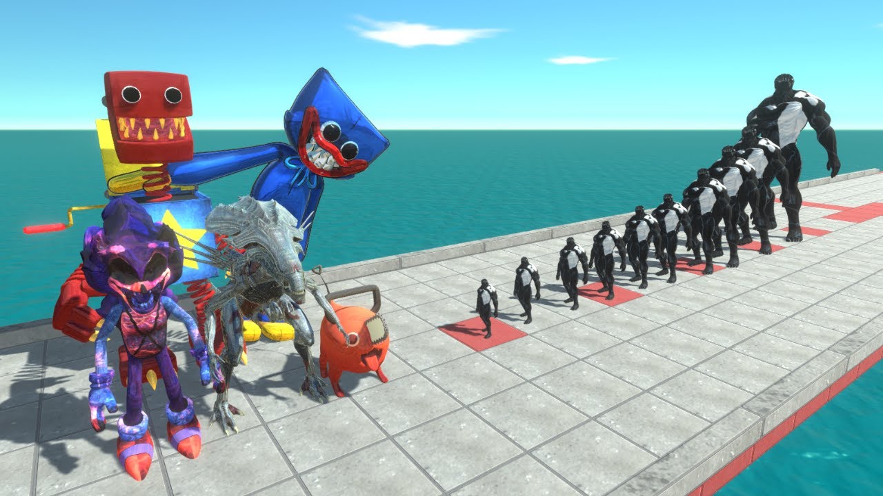 Creppy Monster Vs 10 Levels of ARMORED TITAN TEAM - Animal Revolt Battle Simulator