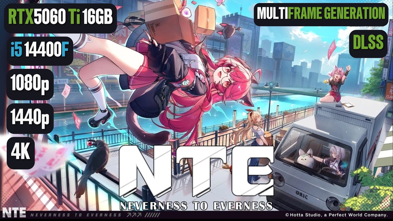 Neverness To Everness RTX 5060 Ti 16 GB | Test NTE RTX 5060 Ti i i5 14400F 1080p/1440p/4K