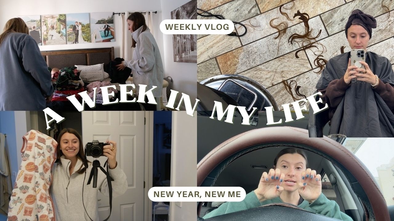 WEEK IN MY LIFE VLOG: chopping my hair, honest mom chat, closet organization + Copper Pearl haul