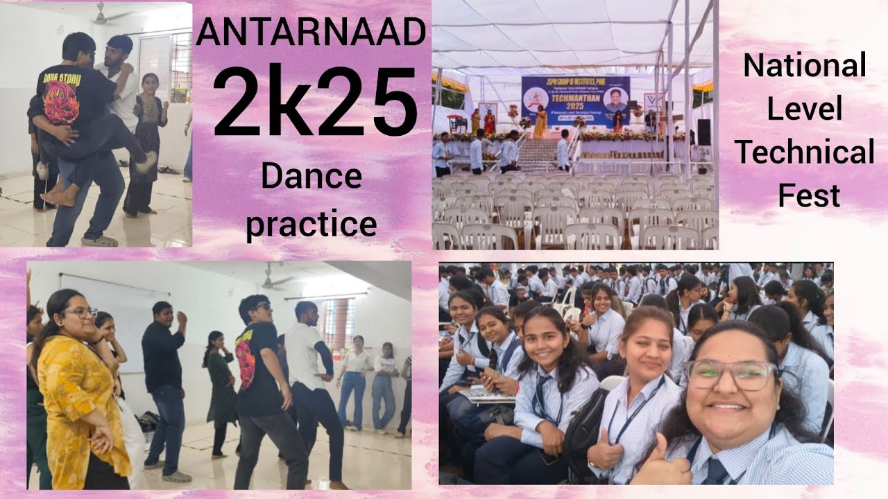 Flashmob Dance Practice | National Level Technical Festival | ANTARNAAD 2k25 |Jspm's JSCOE hadapsar