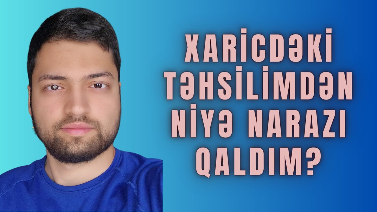 Xaricdəki təhsilim bərbad keçdi | Xaricdə təhsil | Estoniyada təhsil
