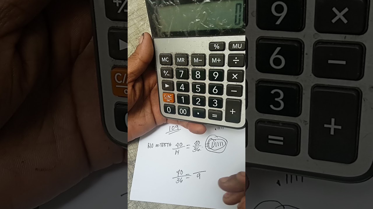 helical and spur gear computation.for indexing plate method