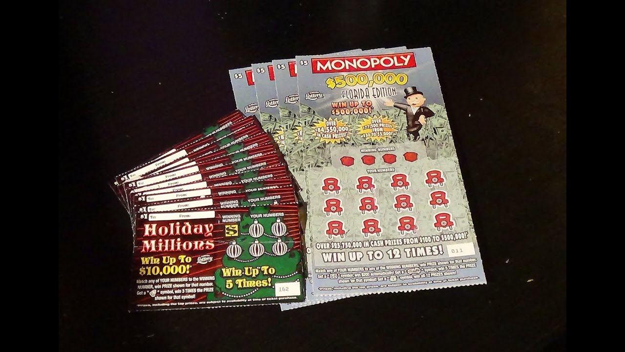 Ep. 26: $1 HOLIDAY MILLIONS + MONOPOLY $500K FL EDITION Lottery Scratch-Offs