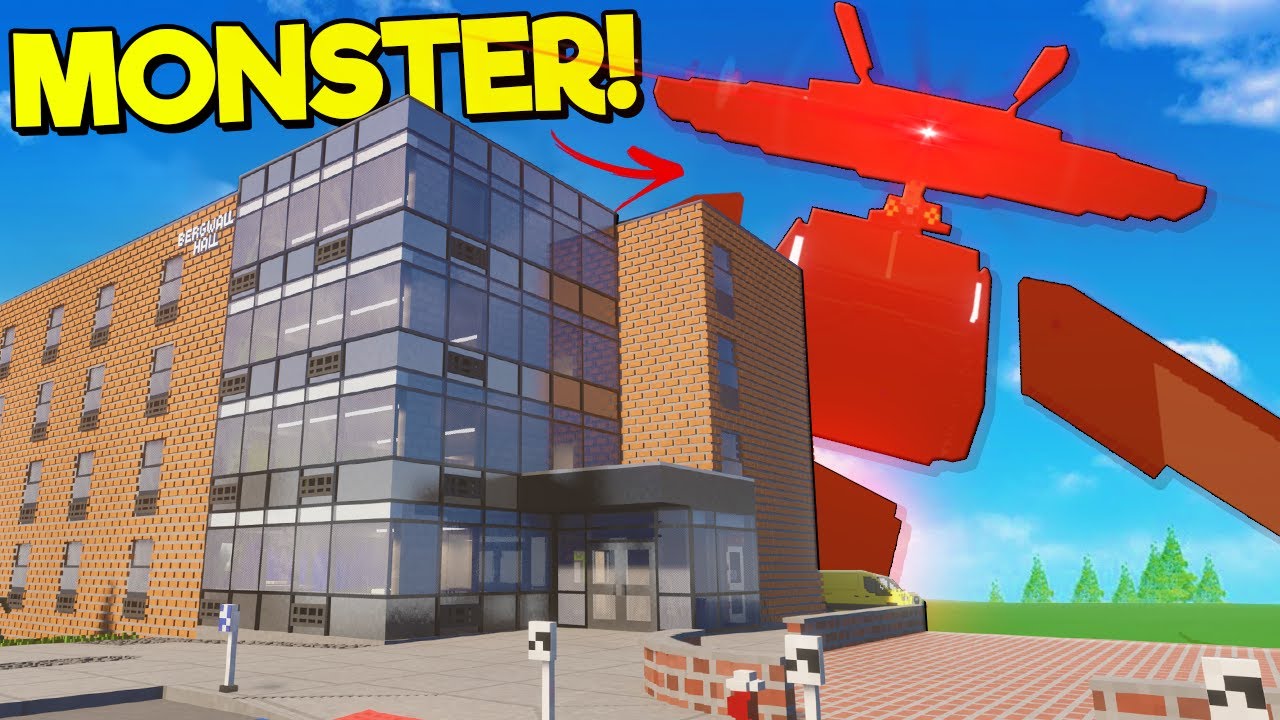 I Tried to Survival a SCARY Alien Monster in a College! (Teardown Mods)