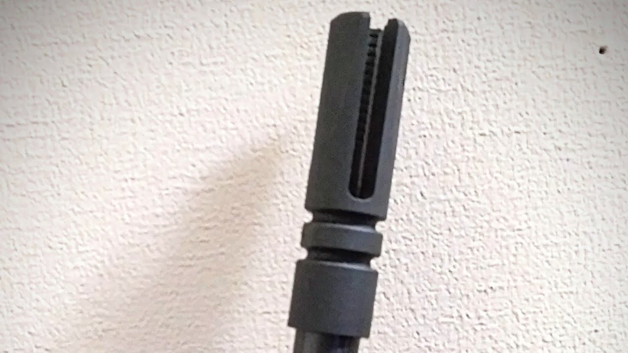 Quick presentation.....JP Enterprise's 3 prong flash hider(1/2-28 thread)
