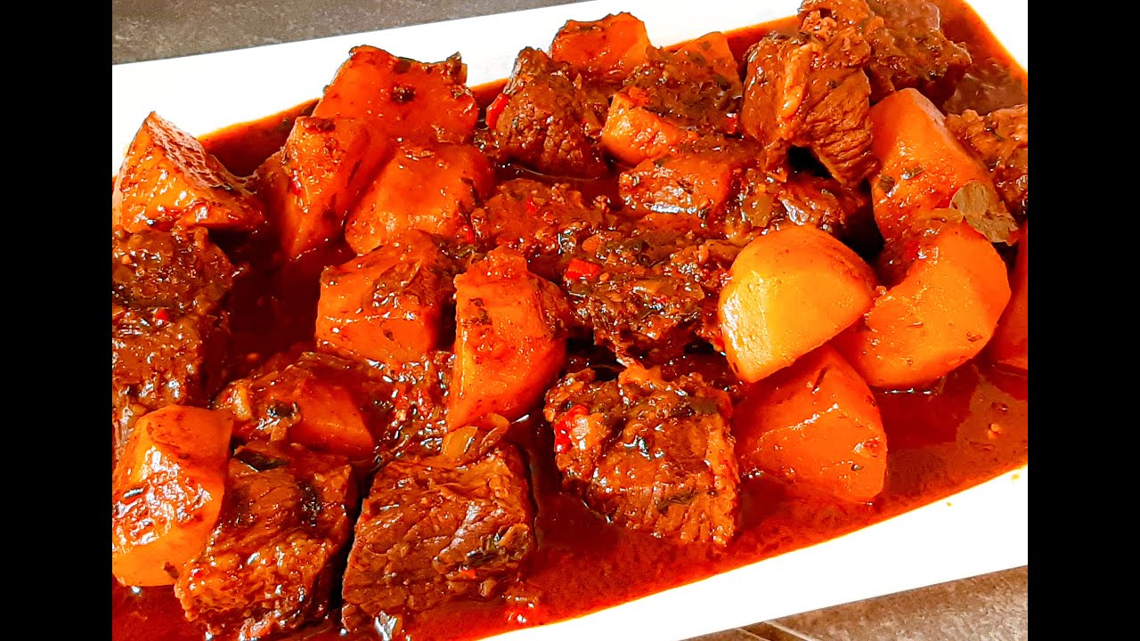Carne con Papa a lo cubano paso a paso