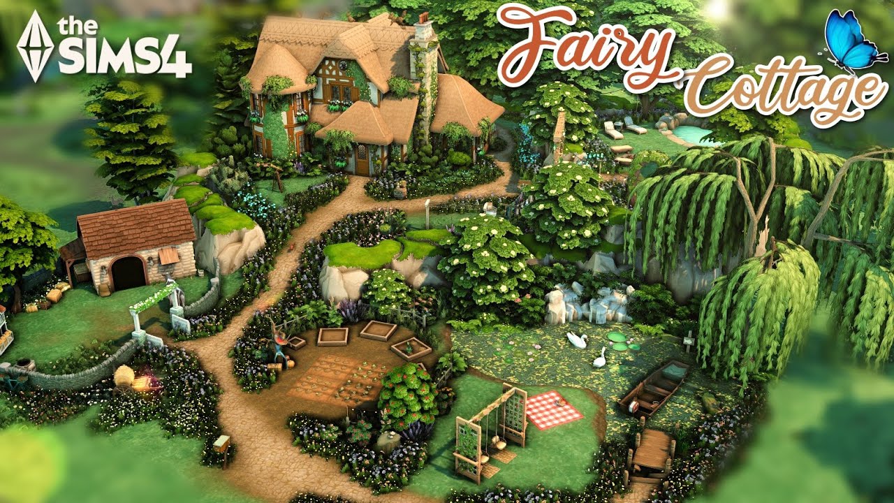 Fairy Cottage  ||  || The Sims 4  Speed Build - NO CC