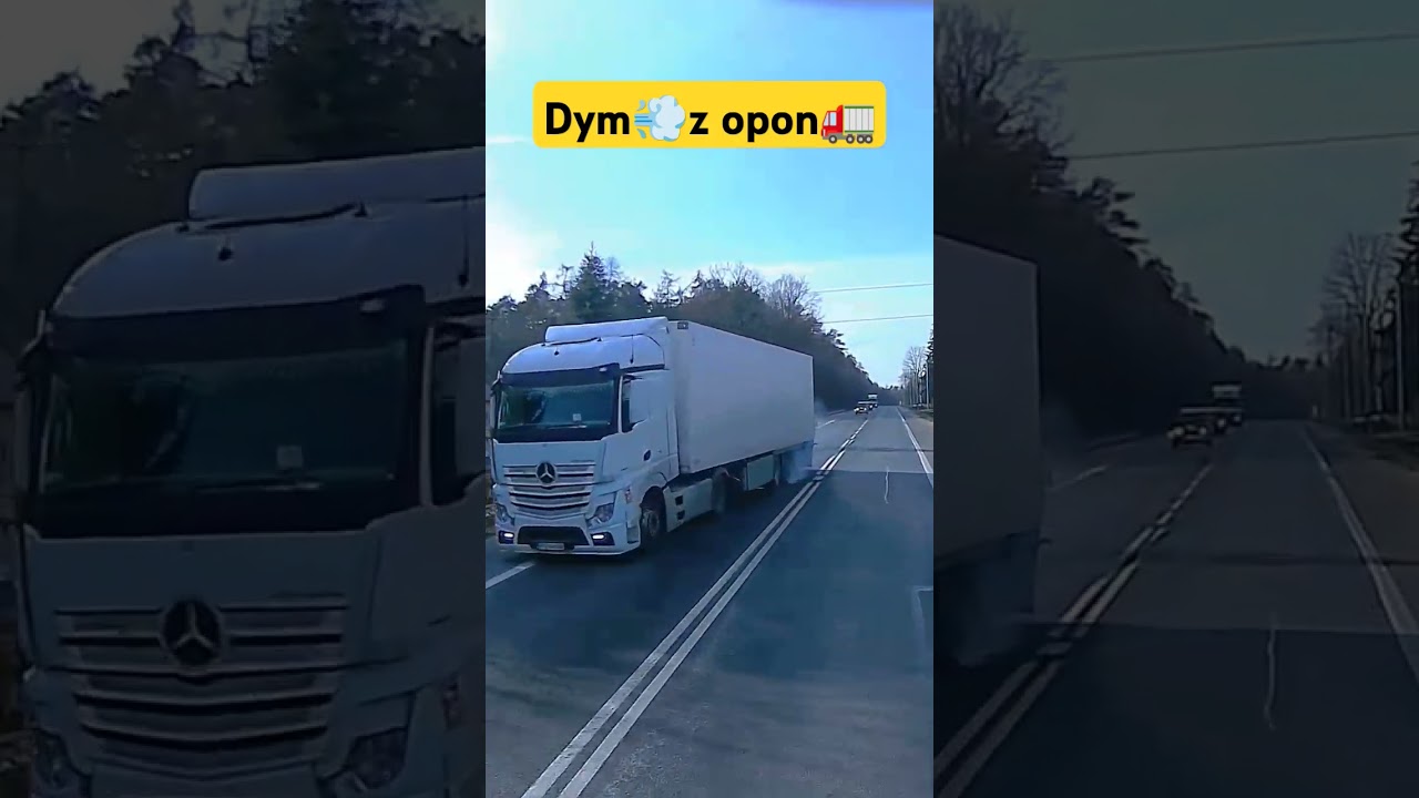 Rekiny 🦈 transportu 7 #trasa #hamowanie #actros #mercedes #dym #jazda #tir