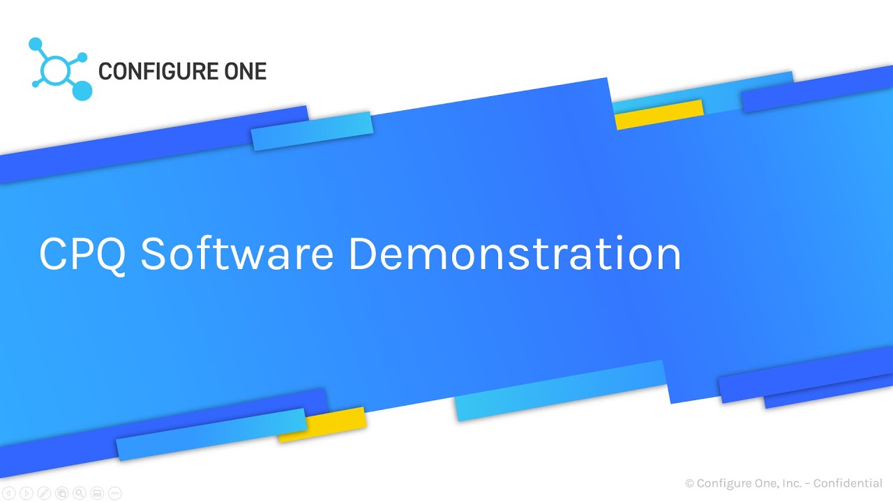 Configure, Price, Quote (CPQ) Software Demonstration - Configure One