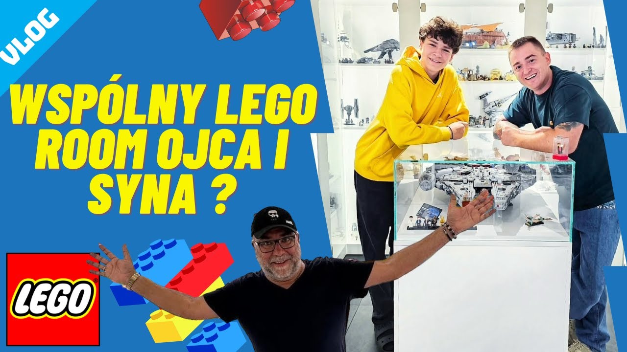 😯 Ojciec przerobił garaż na pokój na klocki! Wspólny LEGO ROOM ojca i syna!