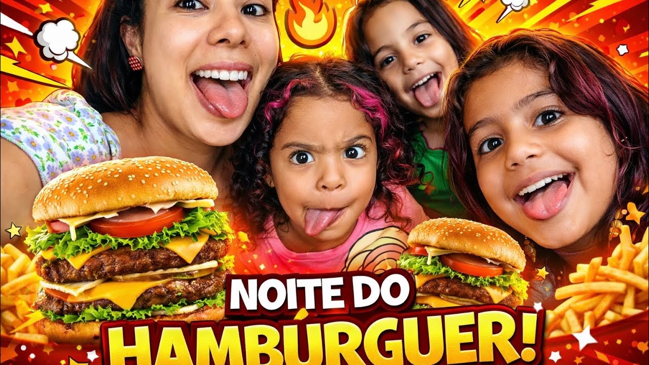 Noite do hamburgers em casa 