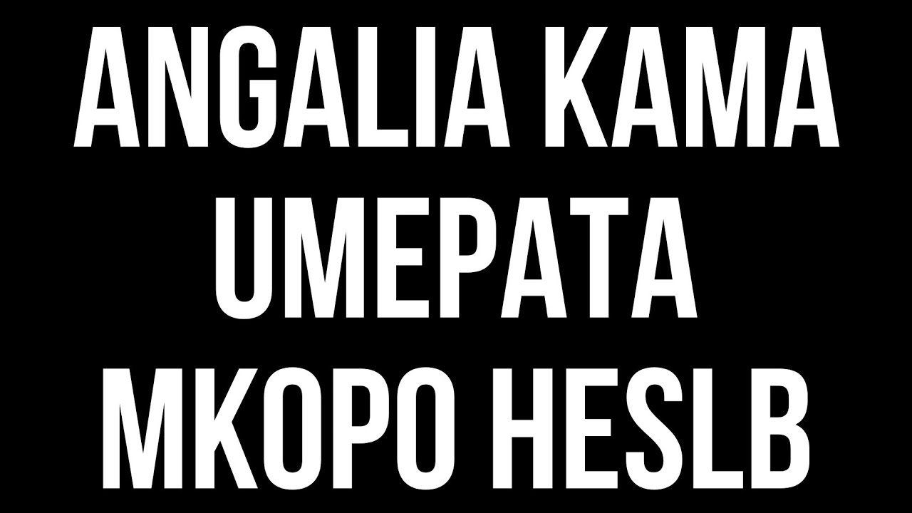 JINSI YA KUANGALIA KAMA UMEPATA MKOPO WA HESLB 2025/2026 KUPITIA SIPA 