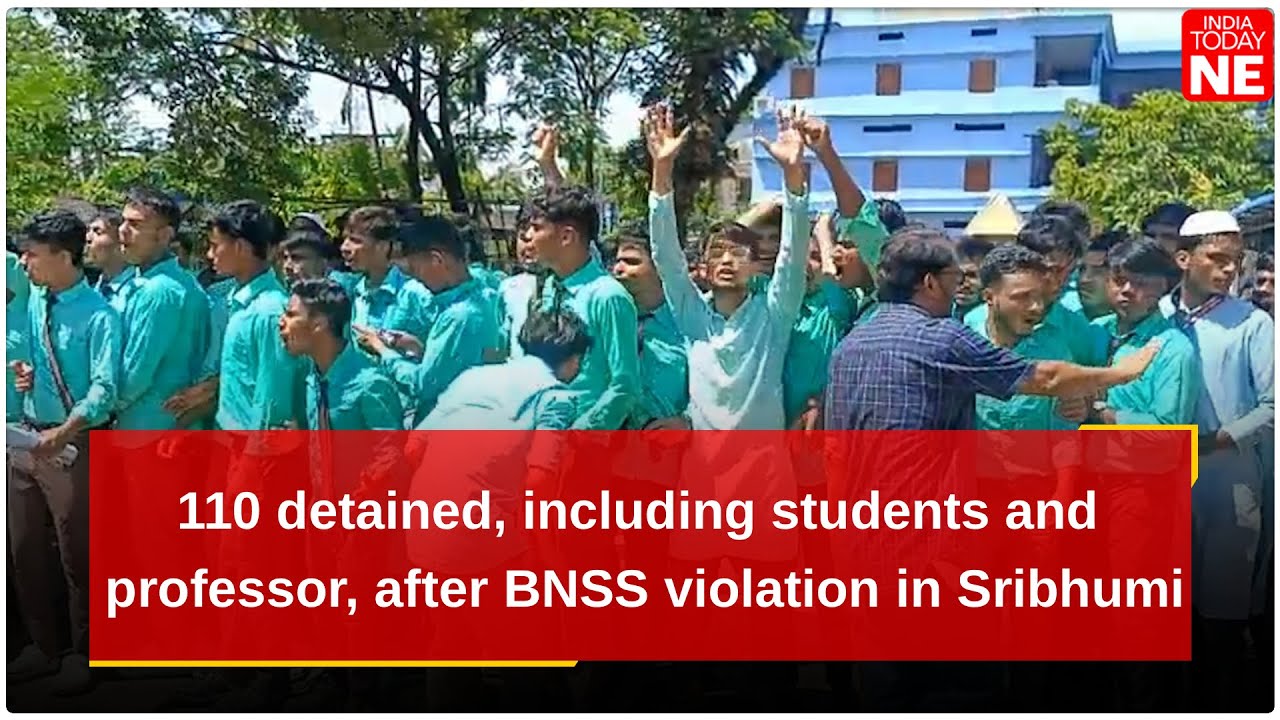 110 detained, including students and professor, after BNSS violation in Sribhumi