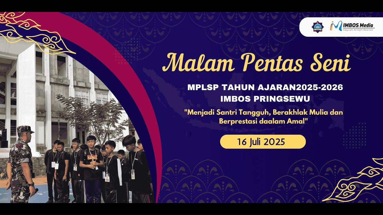 Malam Pentas Seni Santri Baru 2025-2026 | PP IMBOS Pringsewu
