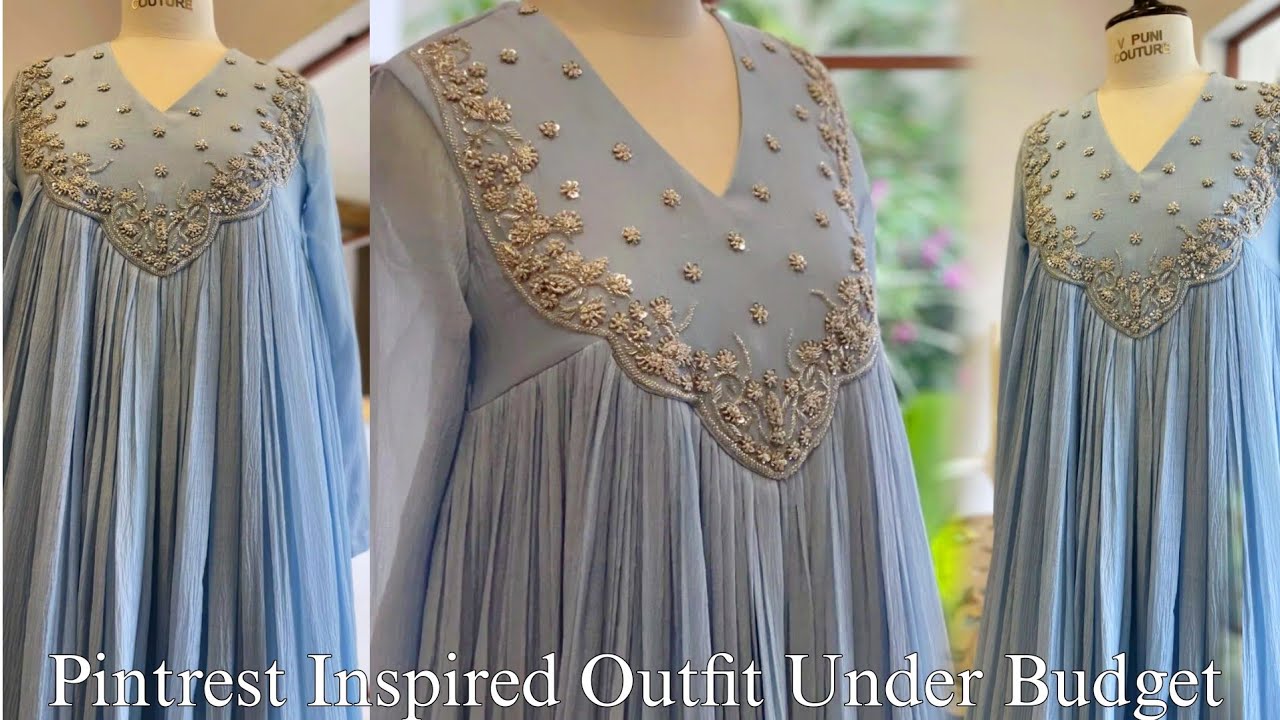 Trending Pinterest & Model Inspired Eid Dress 2025 | Cutting & Stitching | Outfit from Scratch