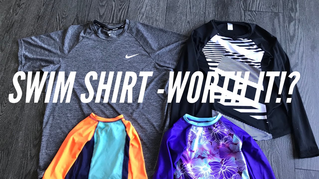 REVIEW: NIKE SWIM SHIRT, APT 9 swim shirt, CAT AND JACK, and SPEED WAVE - is a swim shirt worth it?