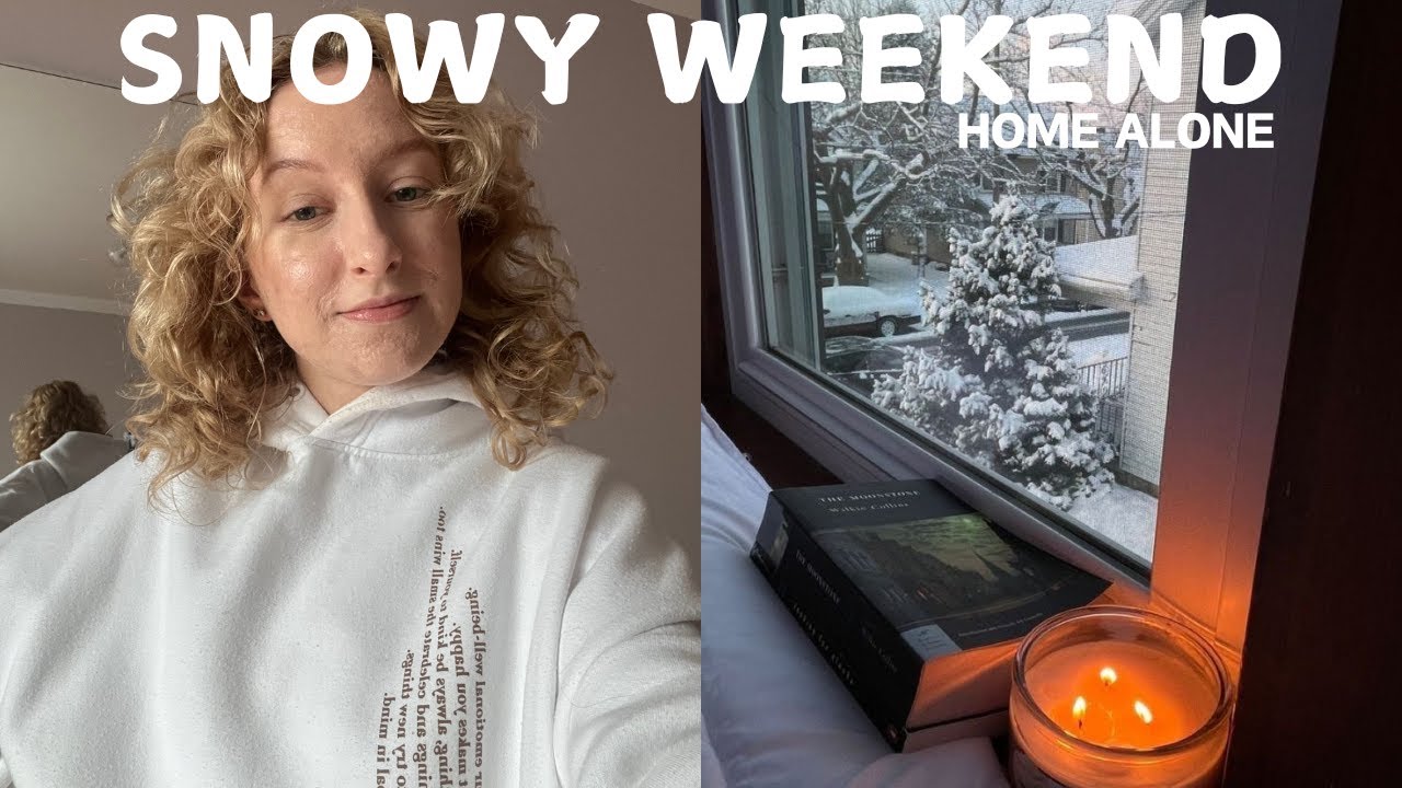 Snowy weekend alone in the house ❄️ slowing down, gratitude, mindfulness and enjoying my own company