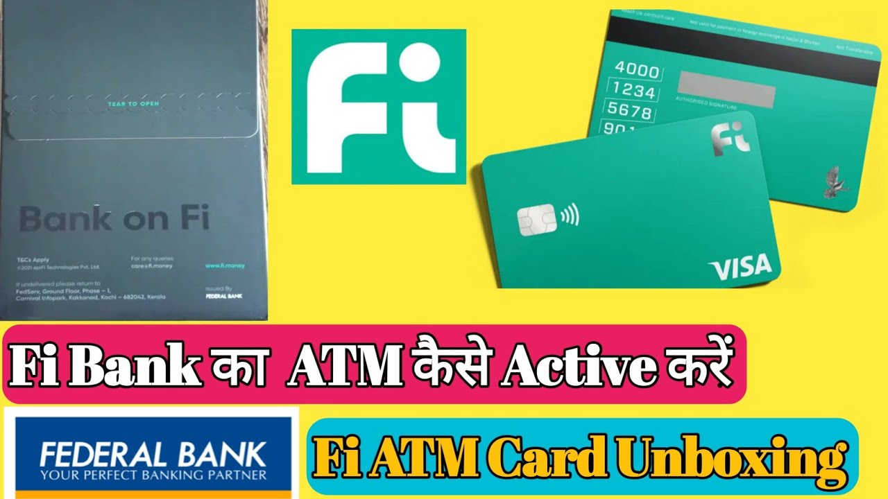 Fi Bank Ka ATM Card Kaise Active Kare | Fi Bank Atm Activation | Fi Bank ATM Unboxing |