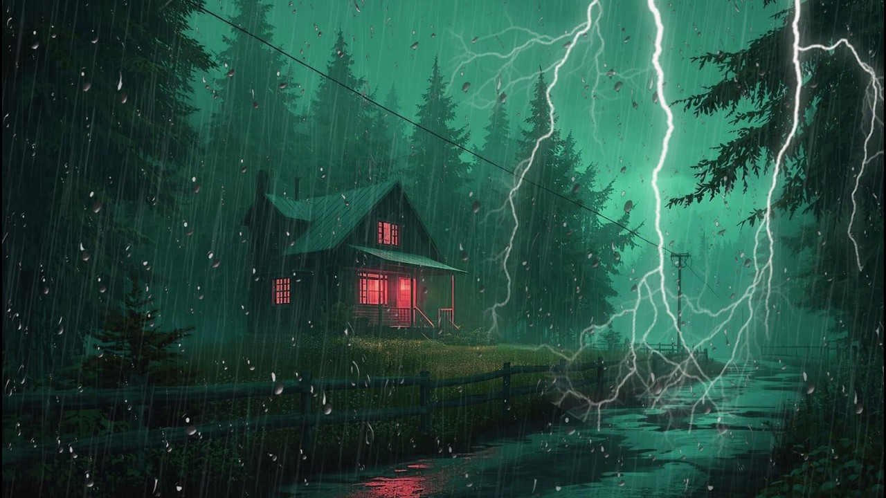 🌧️ Peaceful Night Rain Sounds for Deep Sleep and Relaxation | Fall Asleep Fast Tonight