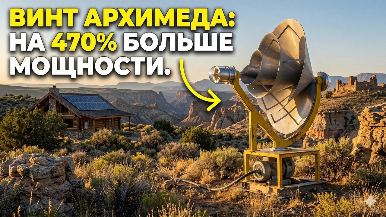 Самый эффективный домашний ветряк в мире. Почему мы до сих пор его не используем?