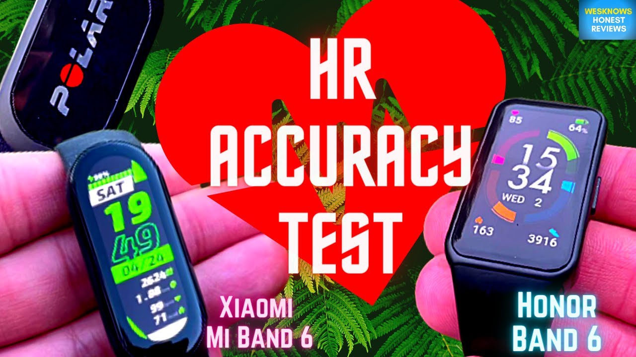 Проверка точности сердечного ритма и обзор Xiaomi Mi Band 6 против Honor Band 6 | Сравнение и обзор