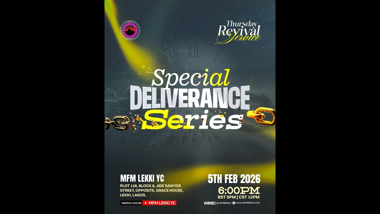 Thursday Service (SPECIAL DELIVERANCE SERIES) with Pastor Tobi Popoola || 05|02||2026