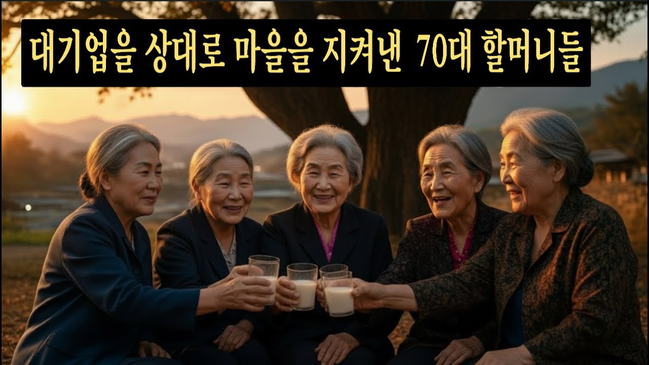 대기업을 상대로 마을을 지켜낸 70대 할머니들..약수물의 비밀을 파헤쳐 작은 시골마을을 부자관광마을로 바꾼 이야기.    #시니어드라마 #용기명언