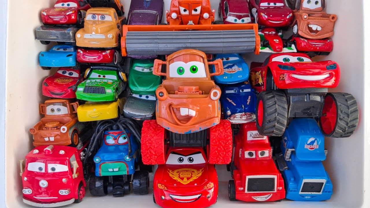 Disney Pixar Cars Unboxing Review | Lightning McQueen, Tow Mater, Doc Hudson, Sally Carrera, Cruz.