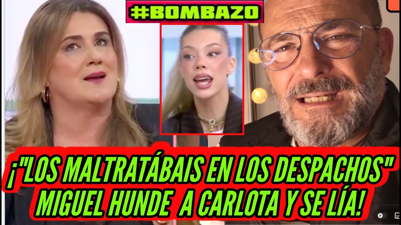 ​¡MIGUEL TEMPRANO FILTRA EL PEOR ESCÁNDALO! DE CARLOTA CORREDERA REVIENTA A ALEJANDRA RUBIO EN TVE
