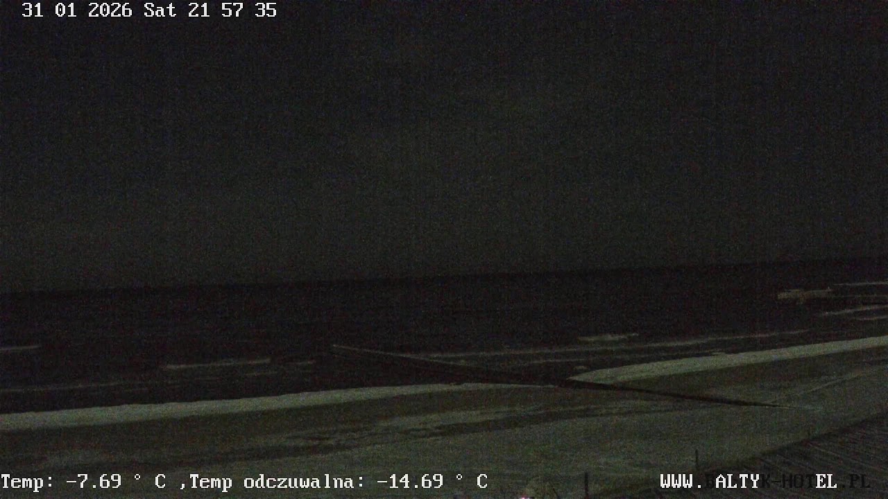 Plaża w Niechorzu zimą
