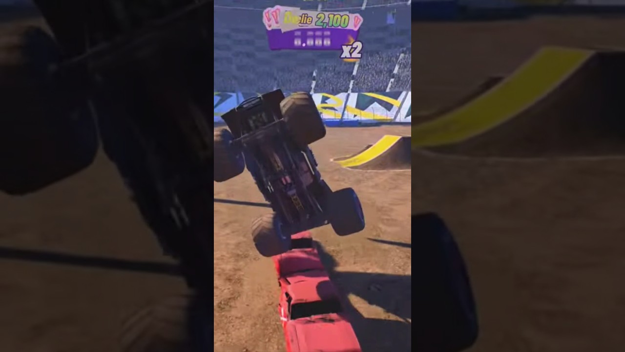 Monster jam showdown freestyle  Max-D front flip