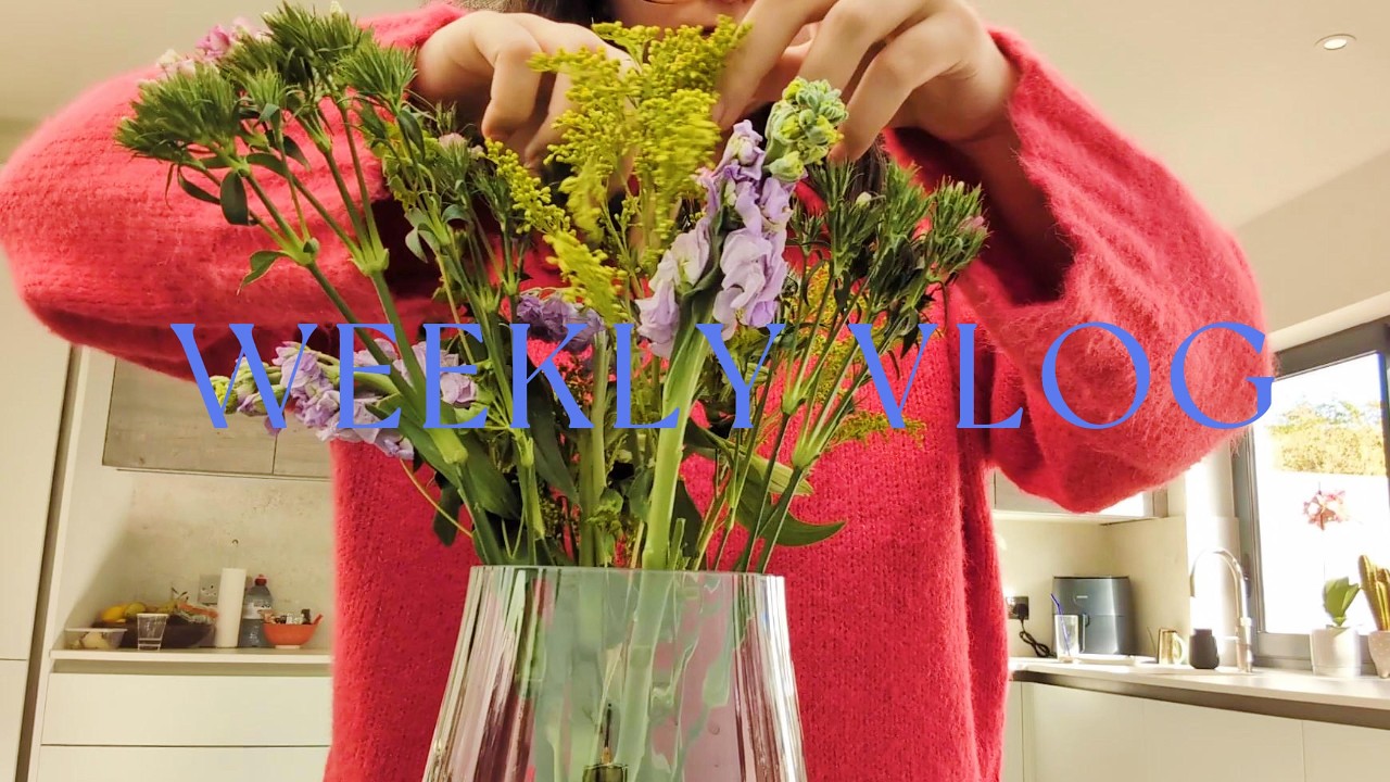 Weekly Vlog with flowers, skiing and reading in the sun