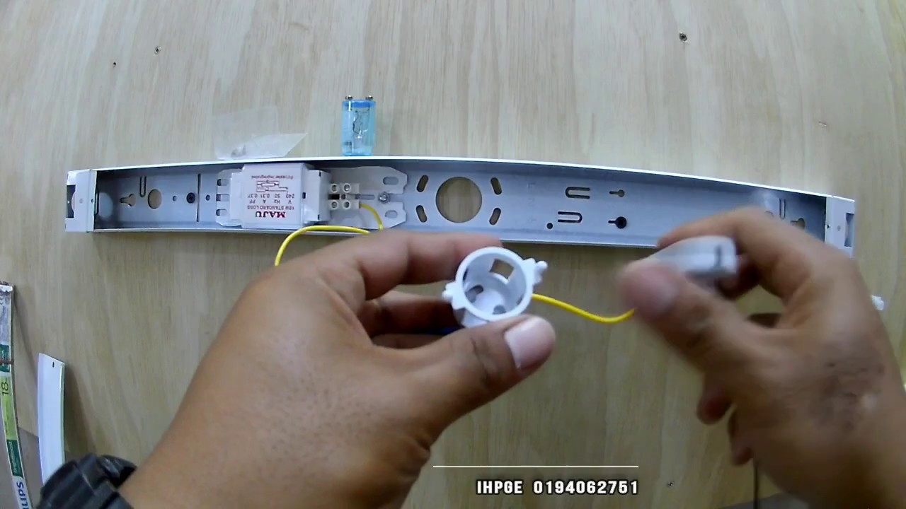 MUDAH DIY - Cara Pemasangan Lampu Pendaflour / Kalimantang A-Z