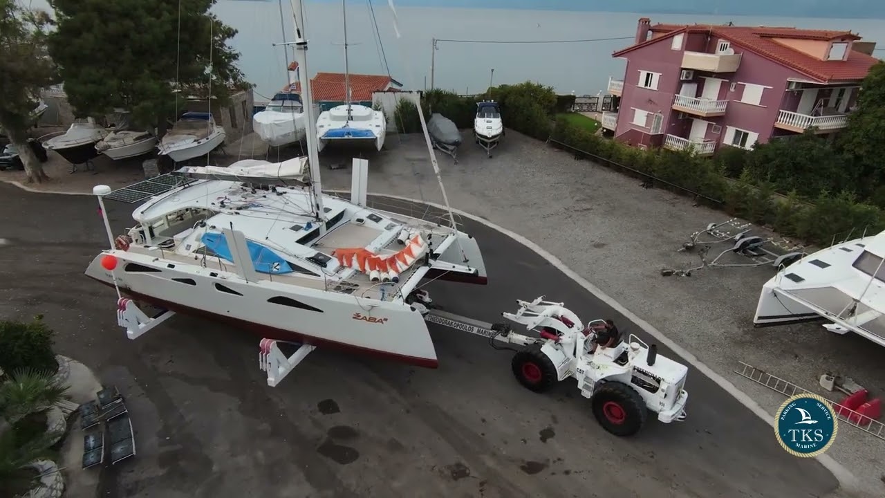 Raku 48ft Full Electric Haul out from TKS Marine Aigio