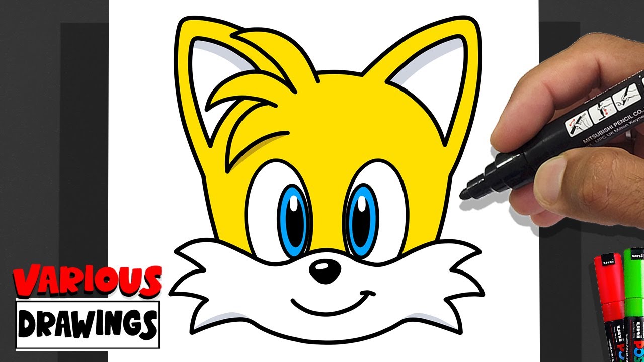 How To Draw TAILS - Sonic The Hedgehog 3