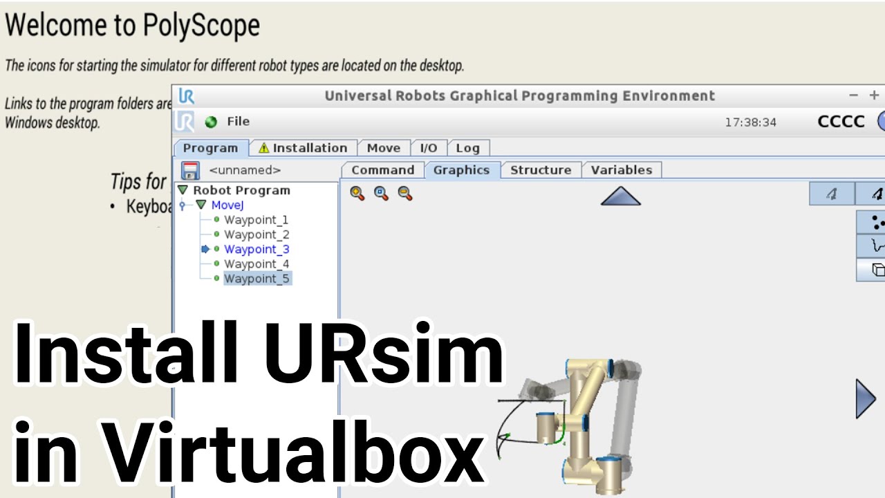 How to install Universal Robot offline simulator UR-Sim (Polyscope)