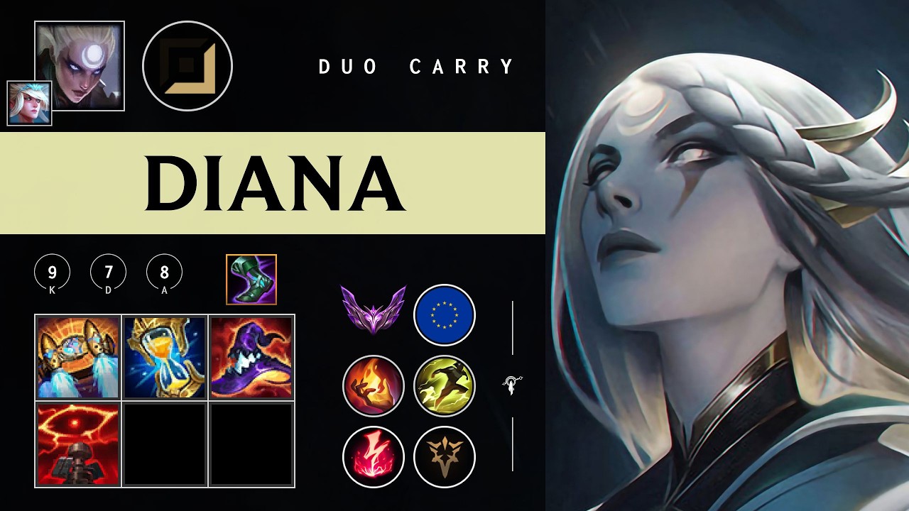 Diana Carry vs Corki - EUW Master Patch 26.03