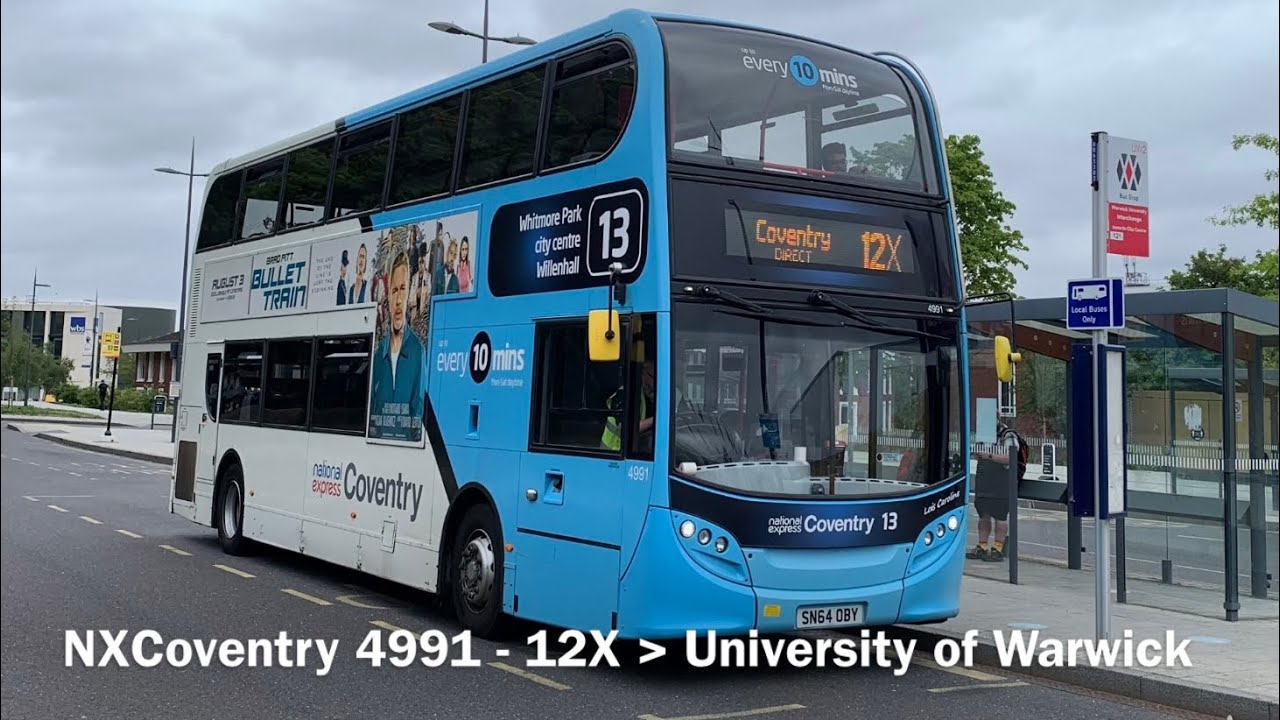 NXCoventry 4991 ADL Enviro 400 (ZF/€5) SN64OBY with Topodyn