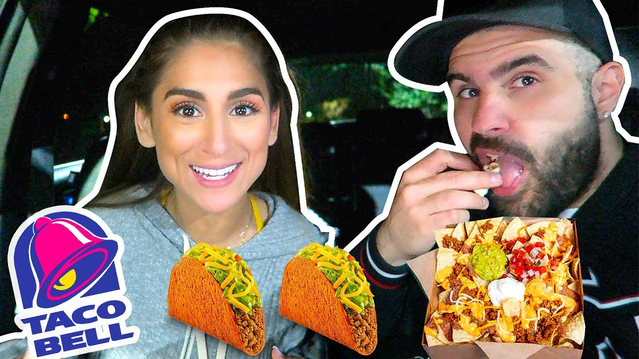 Trying Taco Bells $5 GRANDE NACHOS BOX My Way Mukbang