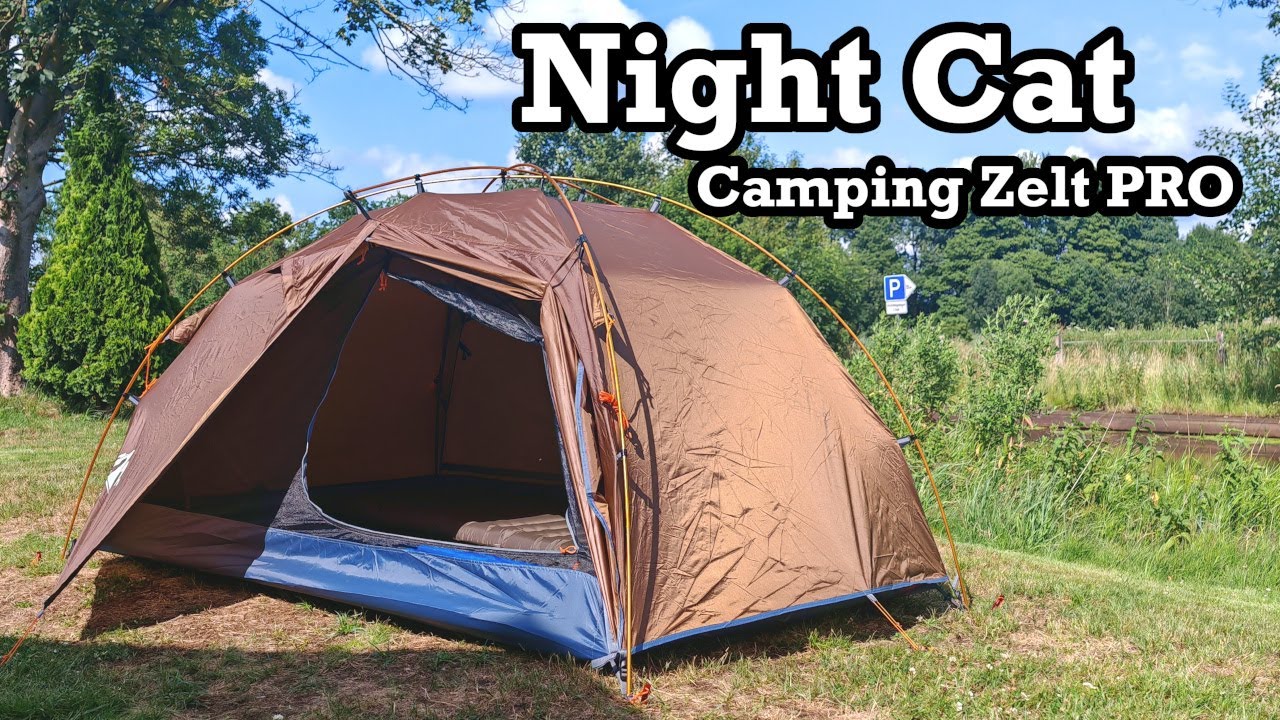 Night Cat Camping Zelt - Tolles 2 Personen Zelt für unter 100 Euro