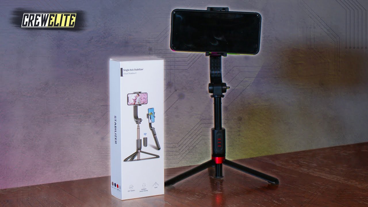 Obudyard Cloud Shadow 4: Single Axis Selfie Stick Tripod | With Auto 360° Rotatable Gimbal [REVIEW]