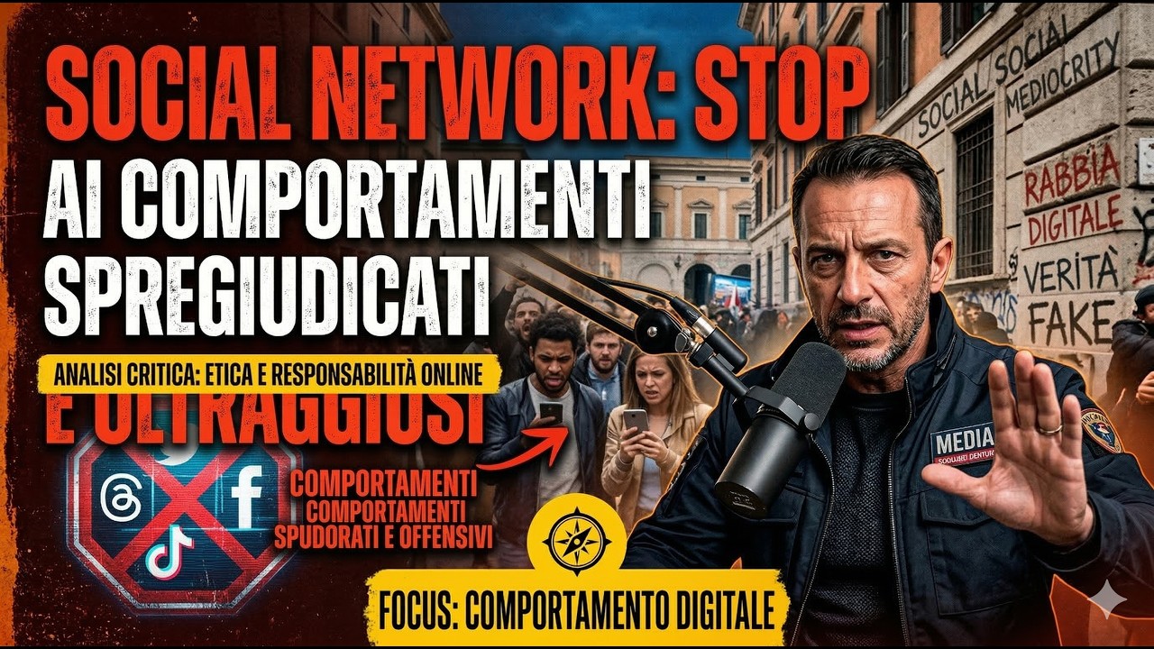 Social network: STOP ai comportamenti spregiudicati e oltraggiosi