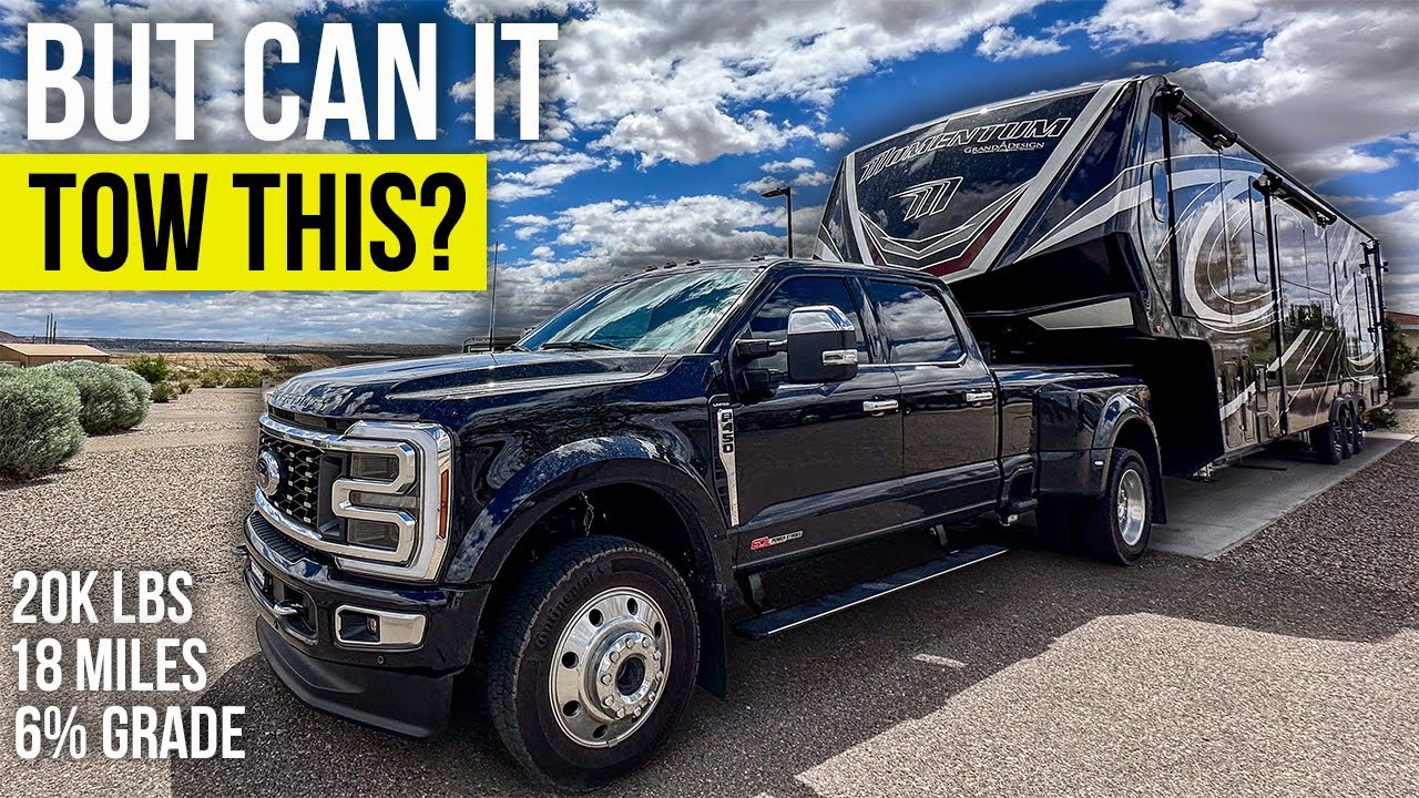 Оправдывает ли Ford F450 2024 года ожидания от буксировки? (Восхождение на Флагстафф, Коттонвуд и...