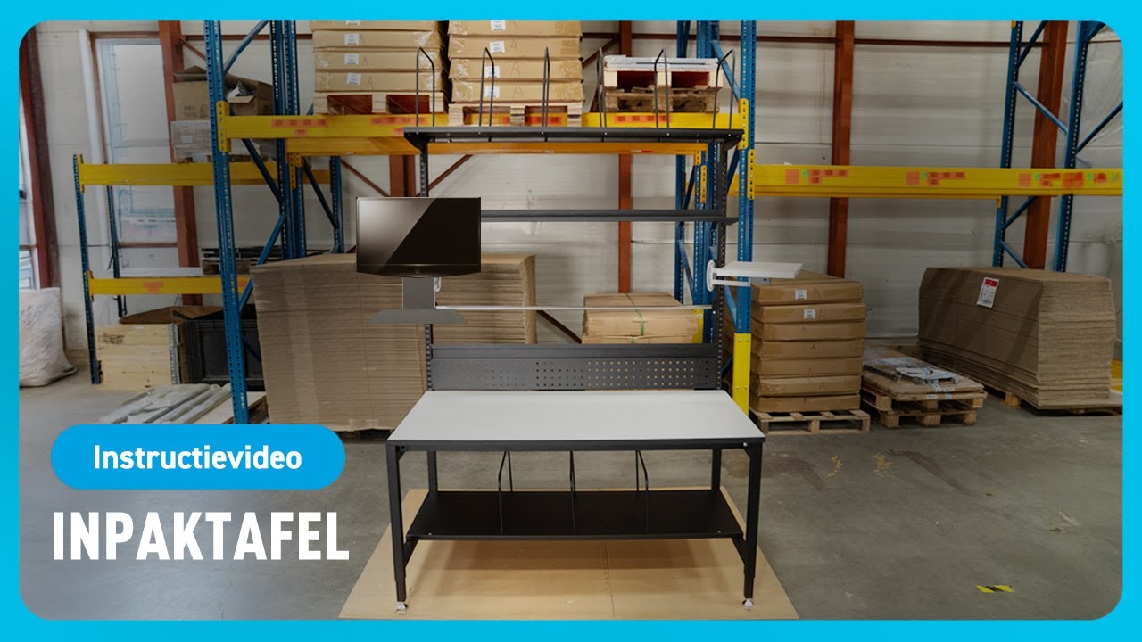 Hoe zet ik mijn inpaktafel van Profipack in elkaar?