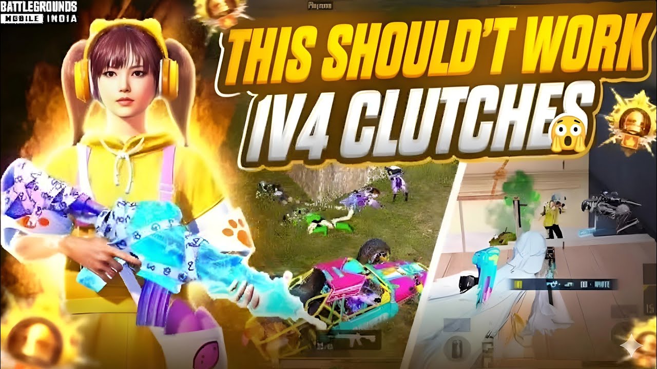 THIS SHOULD NOT HAVE WORKED 😳🔥 | BGMI 1v4 CLUTCHES