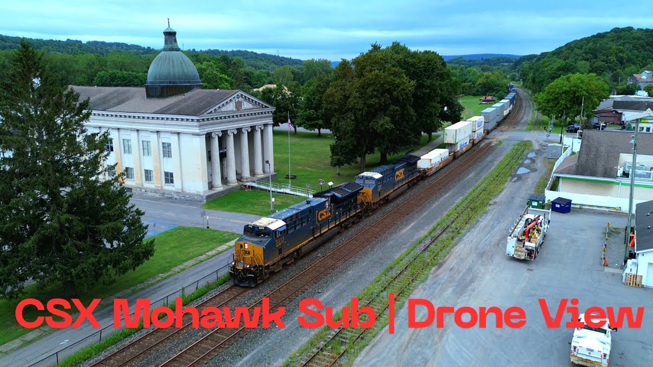 CSX Mohawk Sub By Air | Stunning Train Aerials Over Upstate NY