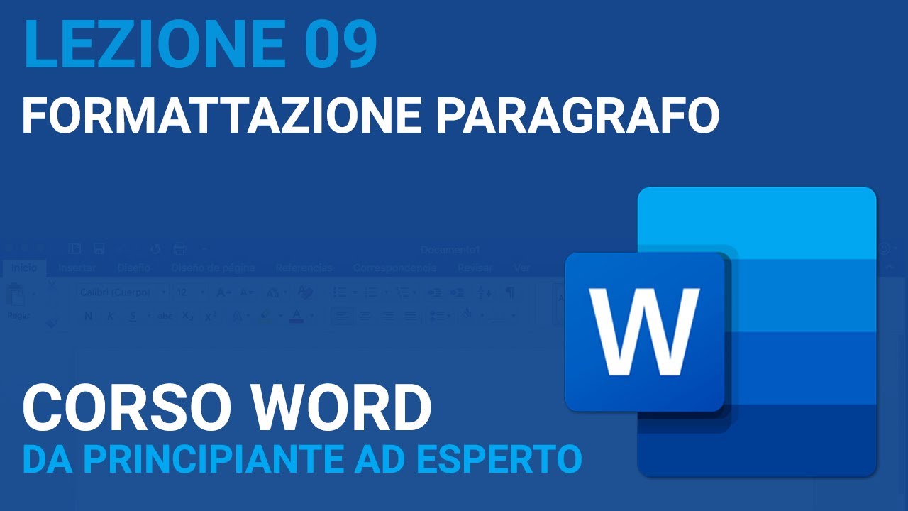 Formattazione paragrafo (formattazione testo) - WORD TUTORIAL ITALIANO 09 [Corso 2023]