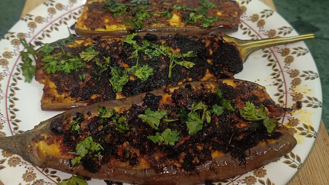 लहसुनी तवा बैंगन फ्राई ||must try recipe|| 